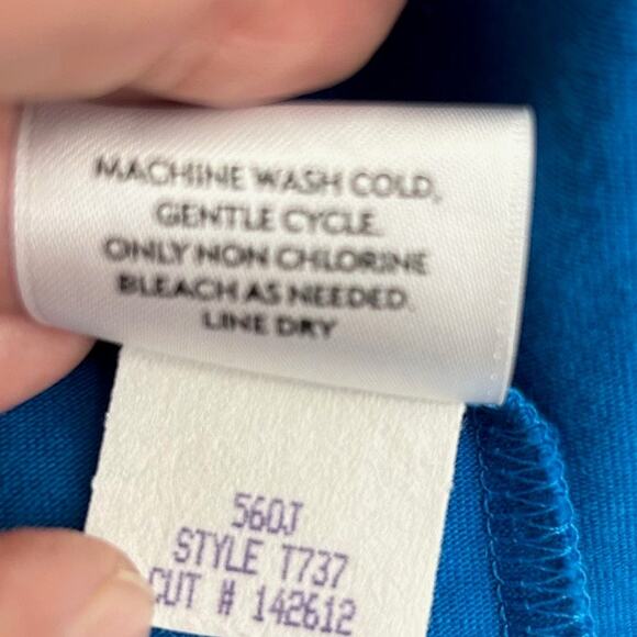 Eileen Fisher Blue Cardigan/Wrap Top Style #1737 Women's Size XL - Picture 12 of 12